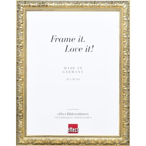 Efecto marco de madera perfil 94 oro 40x40 cm cristal de...