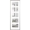 Marco de plastico Walther GALERIA para 5 fotos 10x15 cm plata