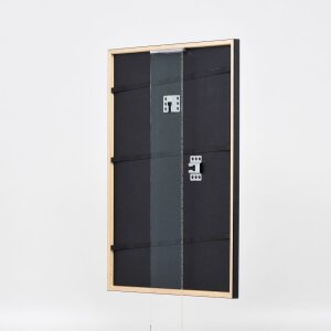 Efecto marco de madera perfil 23 rojo 40x50 cm cristal antirreflectante