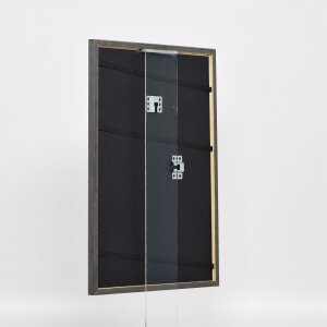Efecto marco de madera maciza perfil 25 verde 40x50 cm cristal acrílico