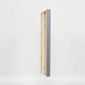 Efecto marco de madera perfil 35 antracita 40x50 cm cristal normal + separador