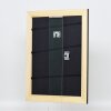 Efecto marco de madera maciza perfil 30 negro 40x50 cm cristal antirreflectante