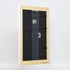 Efecto marco de madera maciza Perfil 30 blanco 40x50 cm cristal antirreflejos