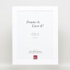 Efecto marco de madera maciza Perfil 30 blanco 40x50 cm cristal antirreflejos