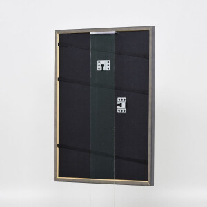 Efecto marco de madera maciza perfil 25 amarillo 40x50 cm cristal de museo