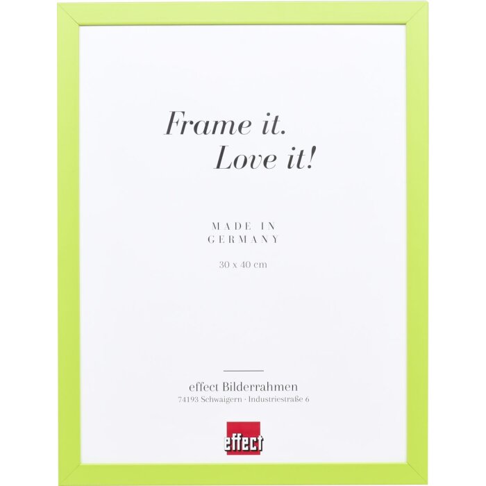 Marco de madera Top Cube 40x60 cm verde cristal normal