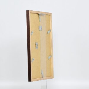 Efecto marco de madera perfil 33 wengué 40x60 cm cristal antirreflejo