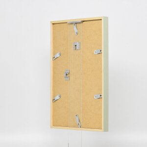 Efecto marco de madera perfil 35 verde 40x60 cm cristal normal + separador