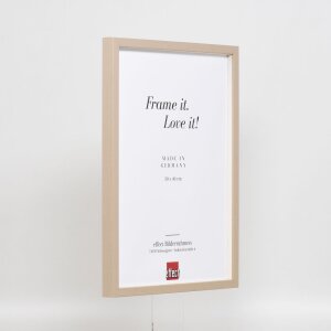 Efecto marco de madera perfil 35 marrón claro 40x60 cm cristal normal + separador