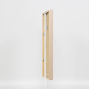 Efecto marco de madera perfil 35 marrón claro 40x60 cm cristal normal + separador