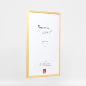 Efecto marco de madera maciza perfil 20 rojo 40x60 cm cristal de museo