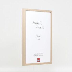 Efecto Marco de madera Perfil 35 marrón claro 40x60 cm Vidrio de museo