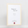 Efecto Marco de madera Perfil 89 blanco 42x59,4 cm Cristal normal
