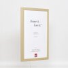 Marco de madera Top Cube 42x59,4 cm dorado cristal normal