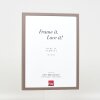 Efecto marco de madera perfil 35 marrón 42x59,4 cm cristal antirreflejo