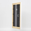Efecto marco de madera maciza Perfil 30 blanco 42x59,4 cm cristal transparente