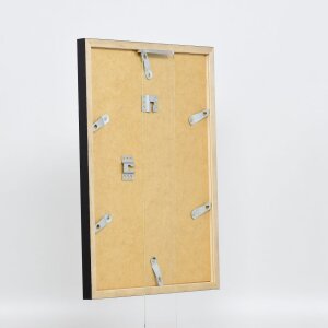 Efecto marco de madera perfil 33 negro 42x59,4 cm cristal antirreflejos