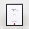 Efecto marco de madera perfil 33 negro 42x59,4 cm cristal antirreflejos