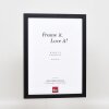 Efecto marco de madera perfil 33 negro 42x59,4 cm cristal antirreflejos