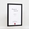 Efecto marco de madera perfil 33 negro 42x59,4 cm cristal antirreflejos