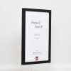 Efecto marco de madera perfil 33 negro 42x59,4 cm cristal antirreflejos