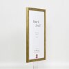 Efecto marco de madera perfil 2070 cristal antirreflectante 42x59,4 cm dorado