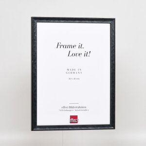 Efecto marco de madera perfil 2070 cristal antirreflejo 42x59,4 cm negro