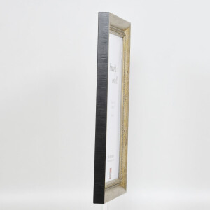Efecto marco de madera maciza perfil 28 oro 42x59,4 cm cristal acrílico