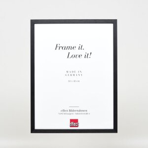Efecto marco de madera perfil 35 negro 42x59,4 cm cristal de museo
