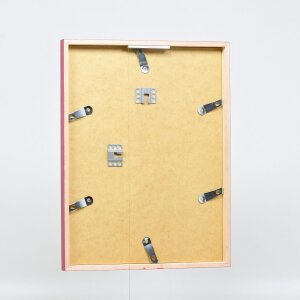 Efecto marco de madera perfil 35 rojo 42x59,4 cm cristal de museo