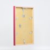 Efecto marco de madera perfil 35 rojo 42x59,4 cm cristal de museo