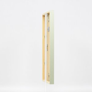 Efecto marco de madera perfil 35 verde 42x59,4 cm cristal de museo