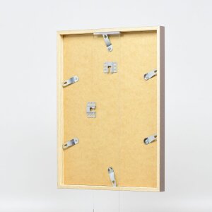 Efecto marco de madera perfil 35 marrón 42x59,4 cm cristal de museo