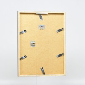 Efecto marco de madera perfil 35 marrón 42x59,4 cm cristal de museo
