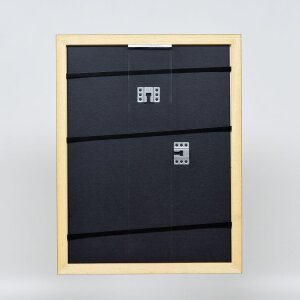 Efecto marco de madera perfil 21 nuez marrón 42x59,4 cm cristal de museo