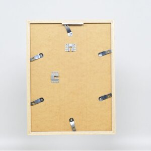 Efecto Marco de madera Perfil 33 blanco 42x59,4 cm Cristal de museo
