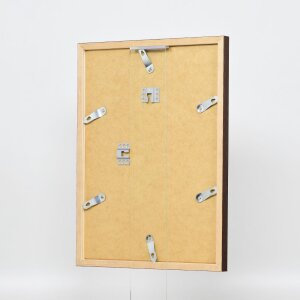 Efecto marco de madera perfil 33 wengué 42x59,4 cm cristal de museo