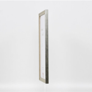 Efecto Marco de Madera Perfil 2070 Vidrio Museo 42x59,4 cm plata