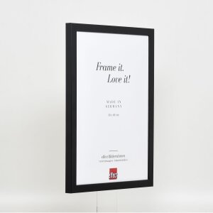 Marco de madera Top Cube 45x60 cm negro cristal normal