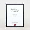 Efecto marco de madera perfil 35 negro 45x60 cm cristal antirreflejo