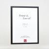 Efecto marco de madera perfil 35 negro 45x60 cm cristal antirreflejo