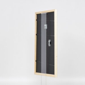 Efecto marco de madera perfil 38 blanco 45x60 cm cristal acrílico