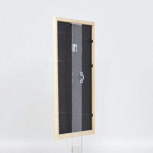 Efecto marco de madera perfil 38 blanco 45x60 cm cristal acrílico