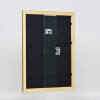 Efecto marco de madera perfil 21 nuez marrón 45x60 cm cristal antirreflejos