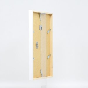 Efecto marco de madera perfil 35 blanco 45x60 cm cristal acrílico