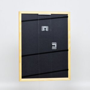 Efecto marco de madera perfil 89 marrón claro 45x60 cm cristal acrílico