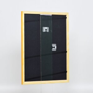 Efecto marco de madera perfil 89 marrón claro 45x60 cm cristal acrílico