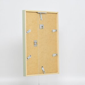 Efecto marco de madera Perfil 35 verde 45x60 cm cristal normal + separador
