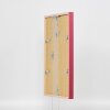 Efecto marco de madera perfil 35 rojo 45x60 cm cristal normal + separador