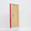 Efecto marco de madera perfil 35 rojo 45x60 cm cristal normal + separador